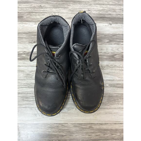 Dr. Martens Men’s 7 Black Leather Steel Toe Work Boots Industrial Safety main image 10